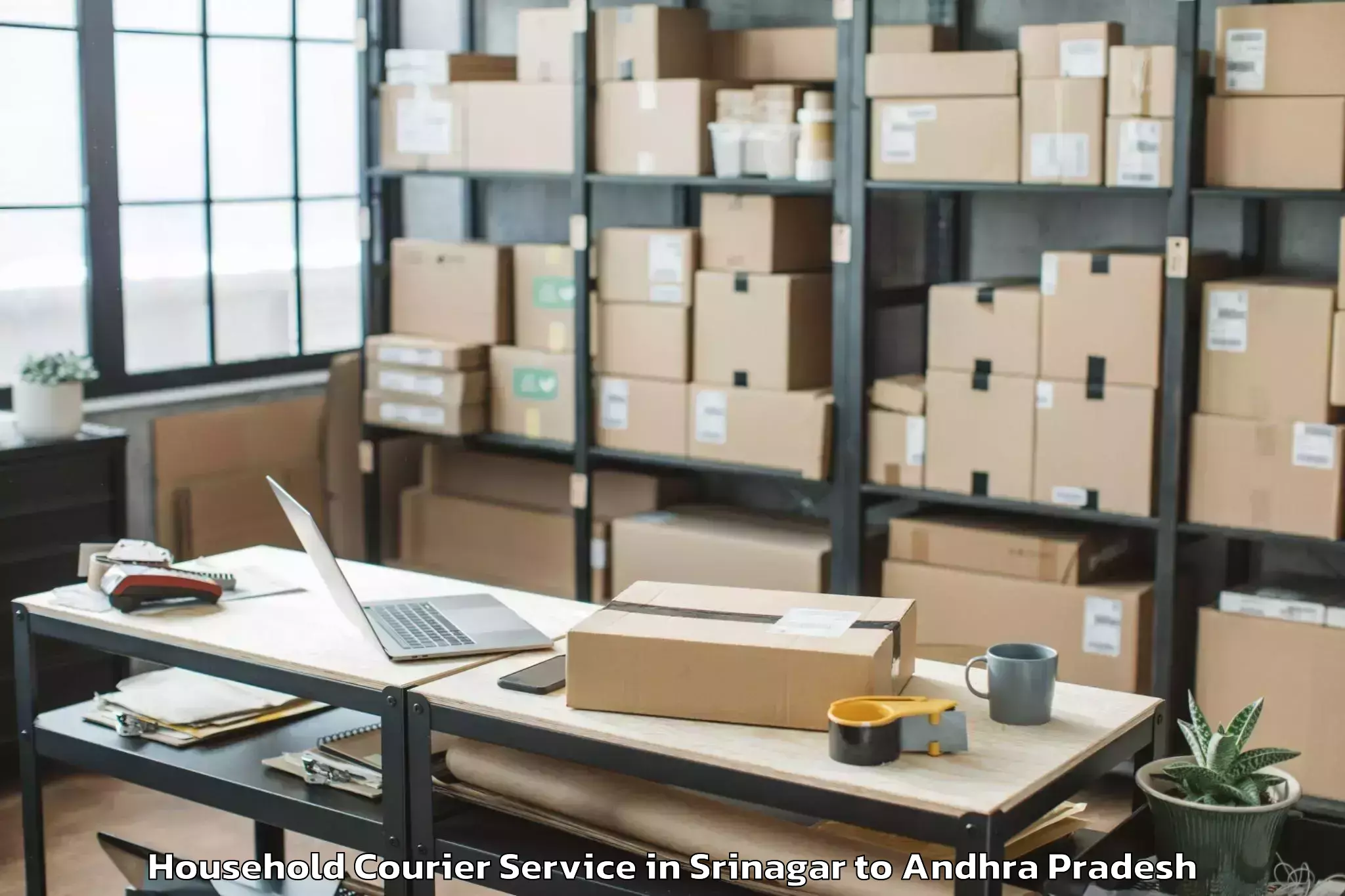 Affordable Srinagar to Andhra Pradesh Household Courier